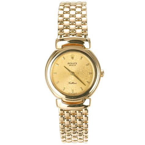 gold rolex cellini ladies